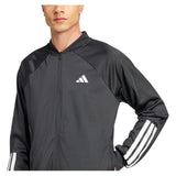 Men's 3 Stripe Knit Tennis Jacket Black-Apparel-Adidas-JH3279-S25-7-Tennis Express