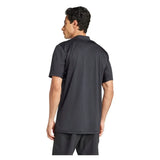 Men's Club Henley Tennis Polo Black-Apparel-Adidas-JH3393_3-Tennis Express
