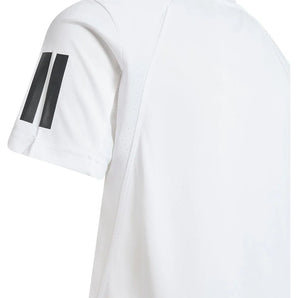 Boys' Club 3 Stripe Tennis Tee White-Apparel-Adidas-JI9249-5-Tennis Express