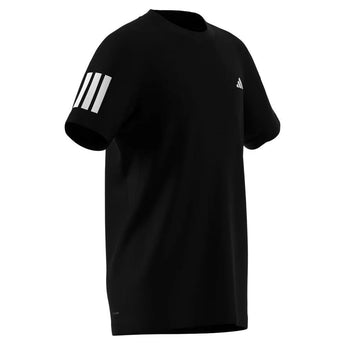 Boys' Club 3 Stripe Tennis Top Black-Apparel-Adidas-JI9250-2-Tennis Express