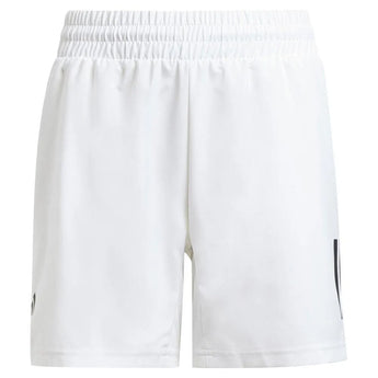 Boys' Club 3 Stripe Tennis Short White-Apparel-Adidas-JI9253-1-Tennis Express