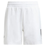 Boys' Club 3 Stripe Tennis Short White-Apparel-Adidas-JI9253-1-Tennis Express