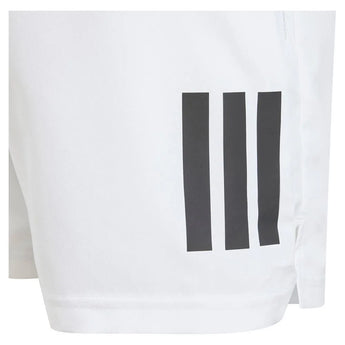 Boys' Club 3 Stripe Tennis Short White-Apparel-Adidas-JI9253-3-Tennis Express