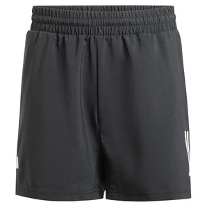 Boys' Club 3 Stripe Tennis Short Black-Apparel-Adidas-JI9254-1-Tennis Express