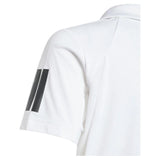 Boys' Club 3 Stripe Tennis Polo White-Apparel-Adidas-JI9262-5-Tennis Express