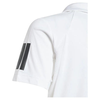 Boys' Club 3 Stripe Tennis Polo White-Apparel-Adidas-JI9262-5-Tennis Express