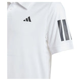 Boys' Club 3 Stripe Tennis Polo White-Apparel-Adidas-JI9262-6-Tennis Express