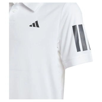 Boys' Club 3 Stripe Tennis Polo White-Apparel-Adidas-JI9262-6-Tennis Express
