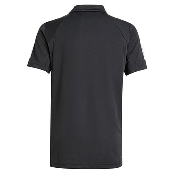 Boys' Club 3 Stripe Tennis Polo Black-Apparel-Adidas-JI9263-5-Tennis Express