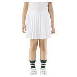 Girls' Pleated Poly Tennis Skort with Shorts Blanc-Apparel-Lacoste-JJ7341-001S25-Tennis Express