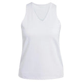 Women's Club V-Neck Tennis Tank White-Apparel-Adidas-JL6721-S25-Tennis Express
