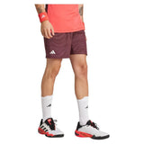 Men's Ergo Pro 7 Inch Tennis Shorts Aurora Ruby-Apparel-Adidas-JL8667-S25-3-Tennis Express