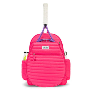Junior Love Tennis Backpack Bubble Gum Puffer,Bags,Ame and Lulu,Pink,One Size,Tennis Express,JLVTBP-BGP