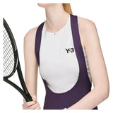Women's Y-3 Crop Tennis Y-Tank Orbit Grey-Apparel-Adidas-JM1147-H25-6-Tennis Express