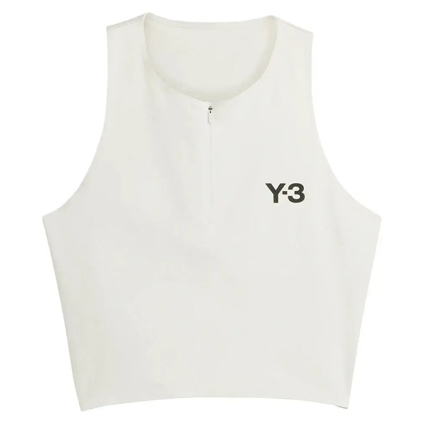Women`s Y-3 Crop Tennis Y-Tank Orbit Grey | Tennis Express Women`s Y-3 Crop Tennis Y-Tank Orbit Grey | Tennis Express