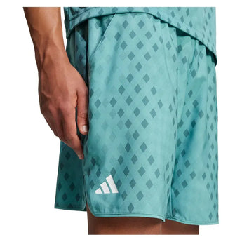 Men's Club Graphic 9 Inch Tennis Short Powder and Preloved Teal-Apparel-Adidas-JM1201_6-Tennis Express