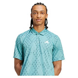 Men's Club Graphic Tennis Polo Powder and Preloved Teal-Apparel-Adidas-JM1203_4-Tennis Express
