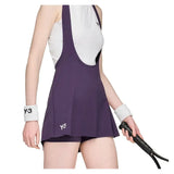 Women's Y-3 Tennis Bib Skort Aurora Plum-Apparel-Adidas-JM4743-H25-6-Tennis Express