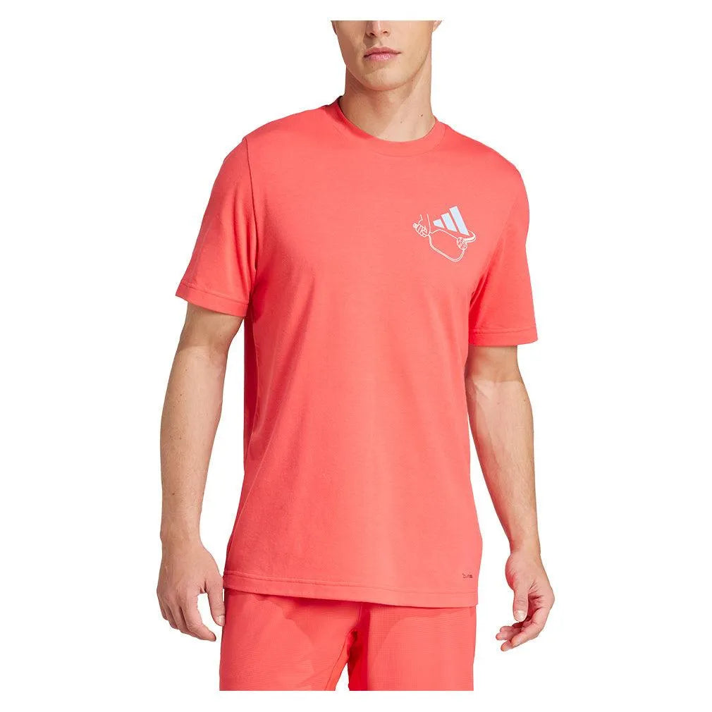 adidas Men's Graphic Pickleball Top Semi Lucid Red – Tennis Express