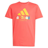 Juniors' Graphic Tennis Tee Semi Lucid Red-Apparel-Adidas-JM8969_1-Tennis Express