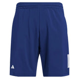 Men's Club 3 Stripe 7 inch Tennis Short Dark Blue-Apparel-Adidas-JN5731-S25-1-1-[Sku]-Tennis Express