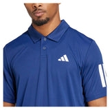 Men's Club 3 Stripe Tennis Polo Dark Blue-Apparel-Adidas-JN9006-S26-6-Tennis Express
