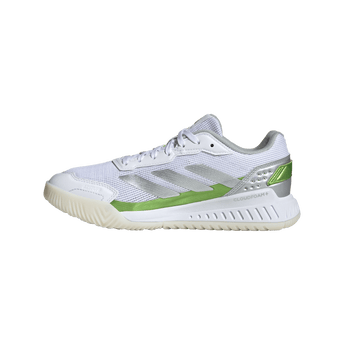 Women's Courtquick Padel Shoes Footwear White and Lucid Lemon,Footwear,Adidas,,,Tennis Express,JP7229_5_FOOTWEAR_Photography_SideMedialCenterView_transparent