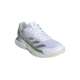 Women's Courtquick Padel Shoes Footwear White and Lucid Lemon,Footwear,Adidas,5,,Tennis Express,JP7229_6_FOOTWEAR_Photography_FrontLateralTopView_transparent