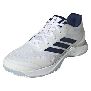Women's CLAY Court Avacourt 3 Tennis Shoes Core White and Dark Blue,Footwear,Adidas,Core White/Dark Blue,5,Tennis Express,JP8861-S26-y