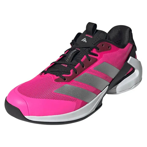 Men's adizero Ubersonic 5 Tennis Shoes Lucid Pink and Silver