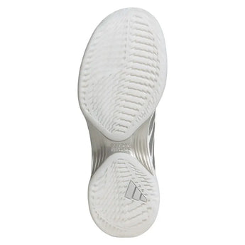 Women's Avacourt 3 Tennis Shoes Core White and Silver Metallic-Footwear-Adidas-JQ3436-S26-4_7ff0a74d-0ca4-415a-8ee7-c049c7442a3c-Tennis Express
