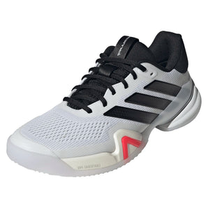 Men's Barricade 14 Wide Tennis Shoes Core White and Black-Footwear-Adidas-JQ7107-S26-y-702229Tennis Express