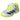 Juniors' Courtflash Comfort Closure Tennis Shoes Footwear White and Lucid Lemon