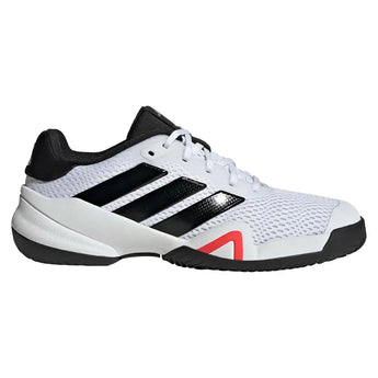 Juniors' Barricade Tennis Shoes Core White and Black-Footwear-Adidas-JQ9127-S26-2-Tennis Express
