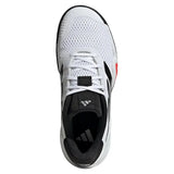 Juniors' Barricade Tennis Shoes Core White and Black-Footwear-Adidas-JQ9127-S26-3-Tennis Express