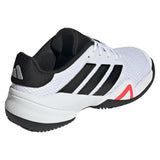 Juniors' Barricade Tennis Shoes Core White and Black-Footwear-Adidas-JQ9127-S26-5-Tennis Express