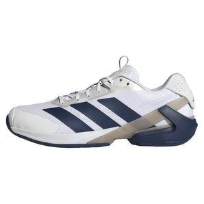 Men's Adizero Ubersonic 5 Tennis Shoes Core White and Dark Blue,Footwear,Adidas,,,Tennis Express,JR1736-S26-1