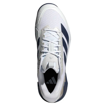 Men's Adizero Ubersonic 5 Tennis Shoes Core White and Dark Blue,Footwear,Adidas,,,Tennis Express,JR1736-S26-3