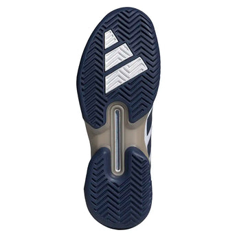 Men's Adizero Ubersonic 5 Tennis Shoes Core White and Dark Blue,Footwear,Adidas,,,Tennis Express,JR1736-S26-5