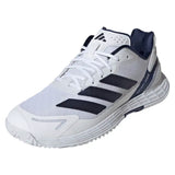 Men's Defiant Speed 2 Tennis Shoes Core White and Dark Blue,Footwear,Adidas,Core White/Dark Blue,6.5,Tennis Express,JR1746-S26-y