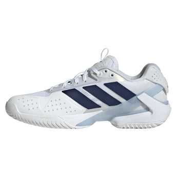 Women's Adizero Ubersonic 5 Tennis Shoes Core White and Dark Blue,Footwear,Adidas,,,Tennis Express,JR1757-S26-2