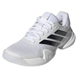 Women's Barricade 14 Tennis Shoes Core White and Black-Footwear-Adidas-JR1763-y-Tennis Express