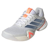 Women's Barricade 14 Tennis Shoes Core White and Halo Blue,Footwear,Adidas,Core White/Halo Blue,5,Tennis Express,JR1765