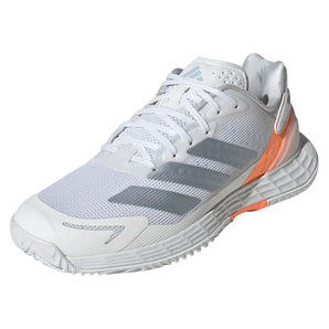 Women's Defiant Speed 2 Tennis Shoes Core White and Halo Blue,Footwear,Adidas,5,Core White/Halo Blue,Tennis Express,JR1785-S26-y