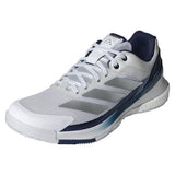 Men's Crazyquick Boost Padel Shoes Core White and Dark Blue,Footwear,Adidas,6.5,Core White/Dark Blue,Tennis Express,JR2124-S26-y