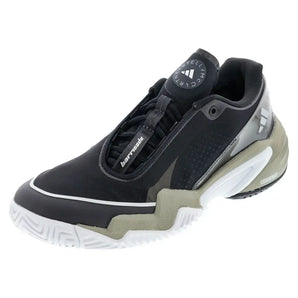 Women's Stella McCartney Barricade Tennis Shoes Core Black and Silver Metallic,Footwear,Adidas,5,,Tennis Express,JR3287-F25copy