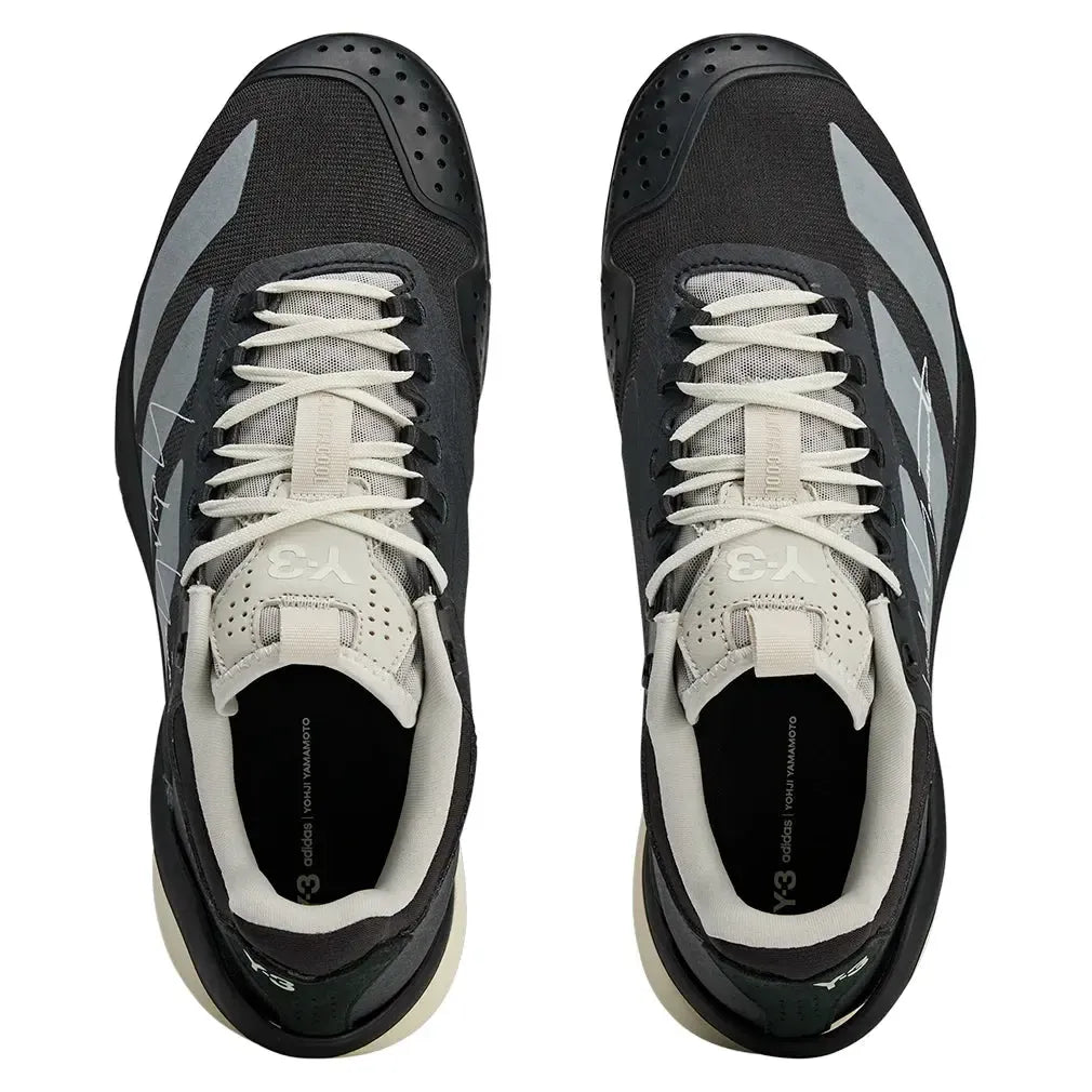 Y-3 ADIZERO ブラック/ホワイト スニーカー adidas adizero Cybersonic 2 Y-3 Men's Tennis Shoes - Black