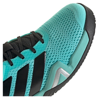 Juniors' Barricade Tennis Shoes Flash Aqua and Core Black-Footwear-Adidas-, [current_file_name-Tennis Express