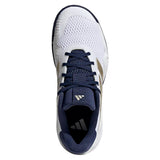 Juniors' Barricade Tennis Shoes Core White and Cyber Metallic,Footwear,Adidas,,,Tennis Express,JR4448-S26-3