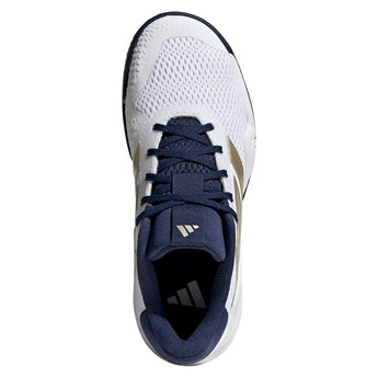 Juniors' Barricade Tennis Shoes Core White and Cyber Metallic,Footwear,Adidas,,,Tennis Express,JR4448-S26-3